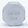 Stainless steel threaded end cap with hexagon 5/4"
