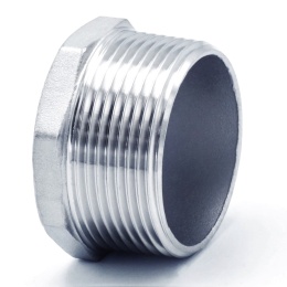 Stainless steel end cap, male thread, type 330