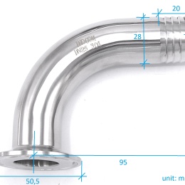 Clamp Hose Adapter 90°| DN25