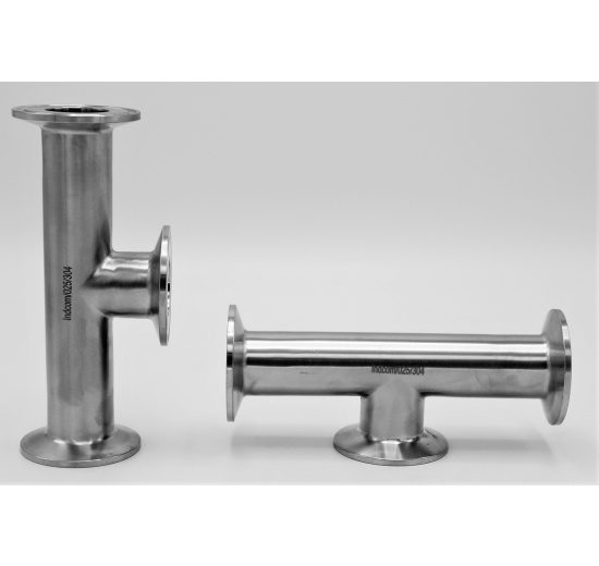 Stainless steel T-Piece, clamp, short DN25