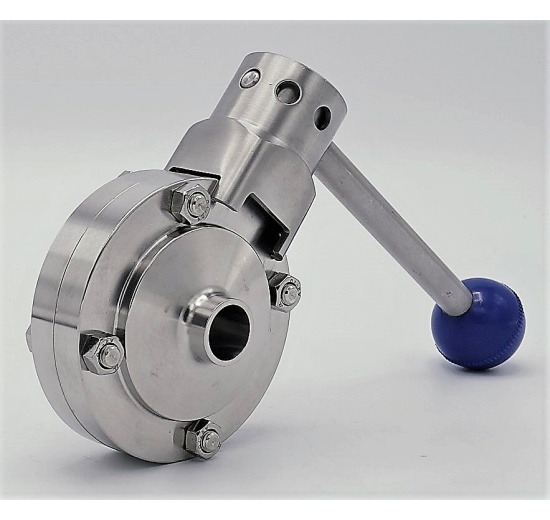 Stainless steel butterfly valve, welded type S-S DN15