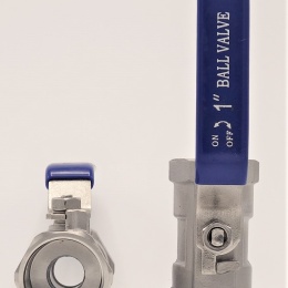 Stainless Steel Ball Valve With Reduced Bore, One-piece, Threaded  1”