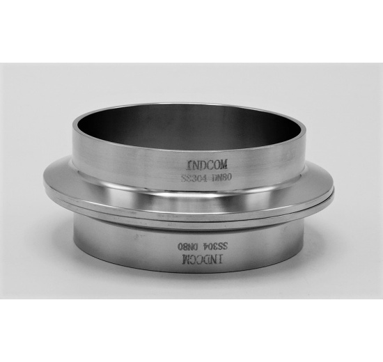 Stainless steel, Clamp Welded Ferrule DN80(K106)