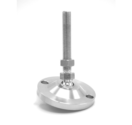 Stainless steel legs, height adjustable, with joint D100 M20 100 mm