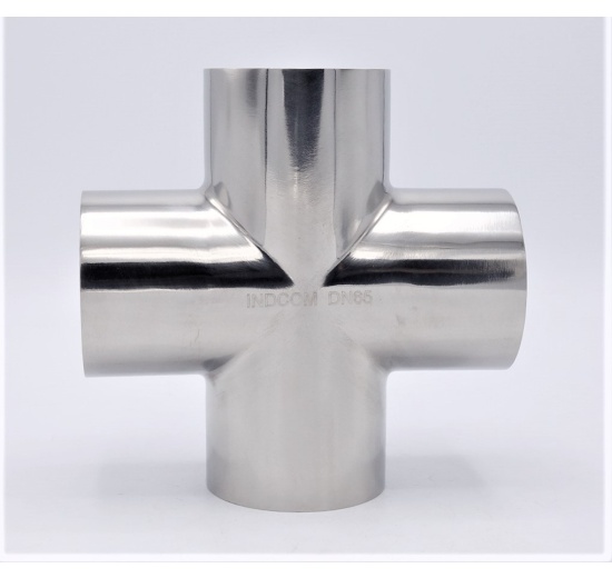 Welded Cross DN65 (70x2mm), stainless steel fittings