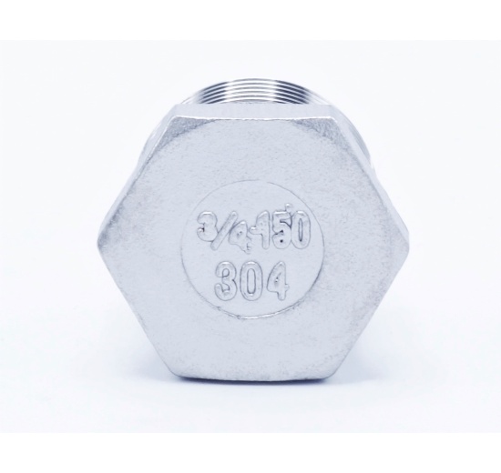 Stainless steel threaded end cap with hexagon type 330 | 3/4"
