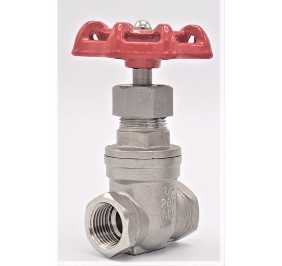 Stainless steel gate valve 1/2”