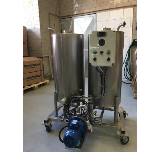 Practical device CIP unit for sanitation in your beverage production