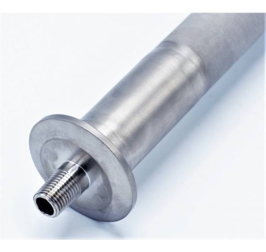 Carbonization element for the beverage industry, porous, sintered stainless steel