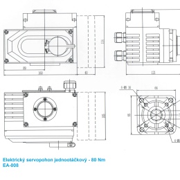 single speed electric motor - dimensions