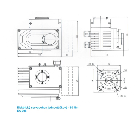 single speed electric motor - dimensions