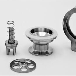 Check Valve, CLAMP C-C DN25, stainless steel
