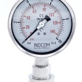 Stainless Steel Pressure Gauge, Dial 100 mm, Sanitary Diaphragm CLAMP DIN32676 (50.5 mm)