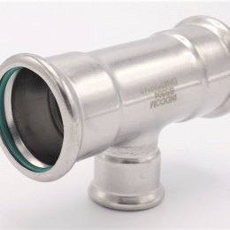 stainless steel T Piece, Press Fittings, reduced F/F/F 42_28_42