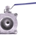 3" Stainless steel ball valve with full bore, three- pieced, welded