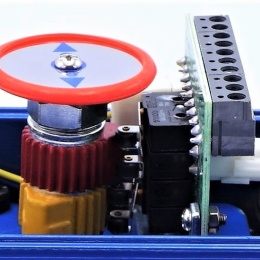 detail of an electric servomotor