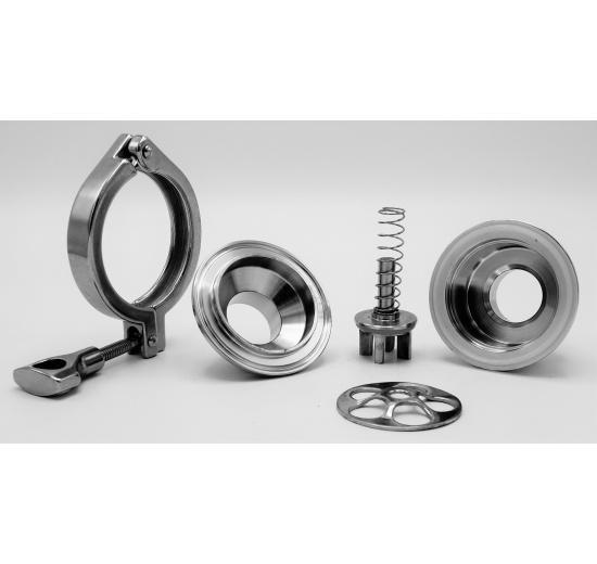 check valve, welded DN32, stainless steel