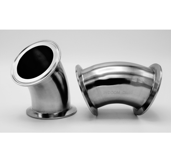 CLAMP DIN 32676 elbow 45°, seamless, DN65