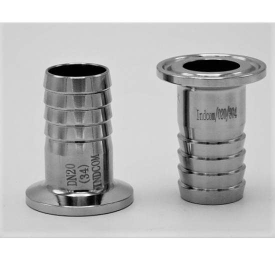 Clamp Hose Adapter DN20, CLAMP collar 34 mm