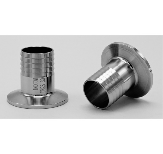 Clamp Hose Adapter DN25, stainless steel