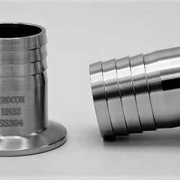 Clamp Hose Adapter DN32, stainless steel