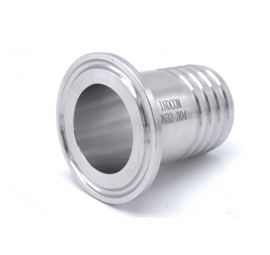 Clamp Hose Adapter Short Tri-CLAMP connection DIN 32676 beverage industry food production