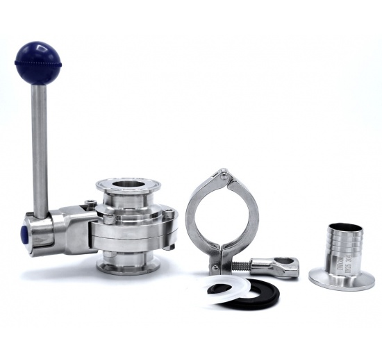 Clamp Hose Adapter Short Tri-CLAMP connection DIN 32676 beverage industry food production