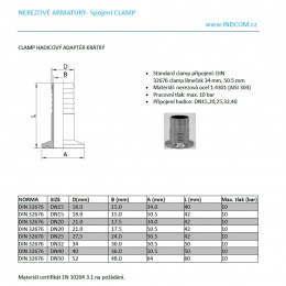 Clamp Hose Adapter Short