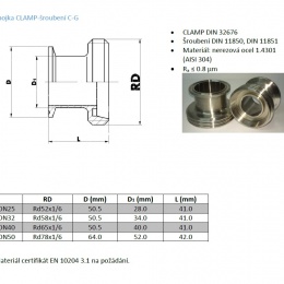 Clutch CLAMP- Fittings C-G