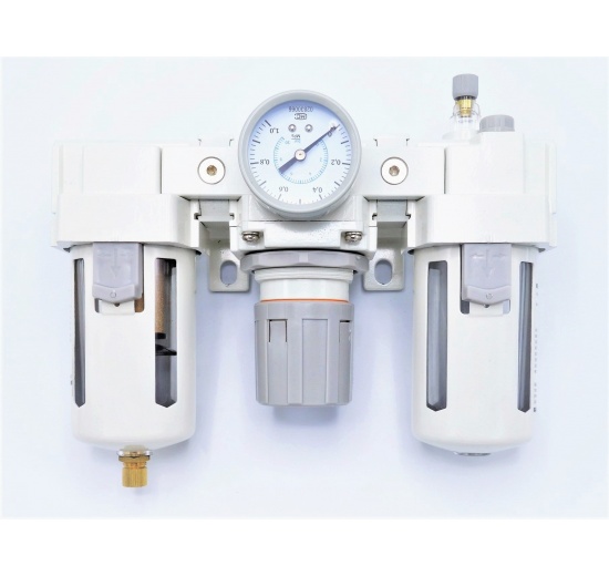 Combined units for compressed air treatment (filter + regulator + lubricator) | G 1/2"