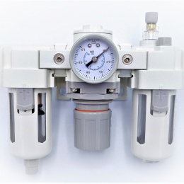 Combined units for compressed air treatment (filter + regulator + lubricator) | G 3/8"