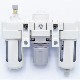 Combined units for compressed air treatment (filter + regulator + lubricator) | G 3/8"