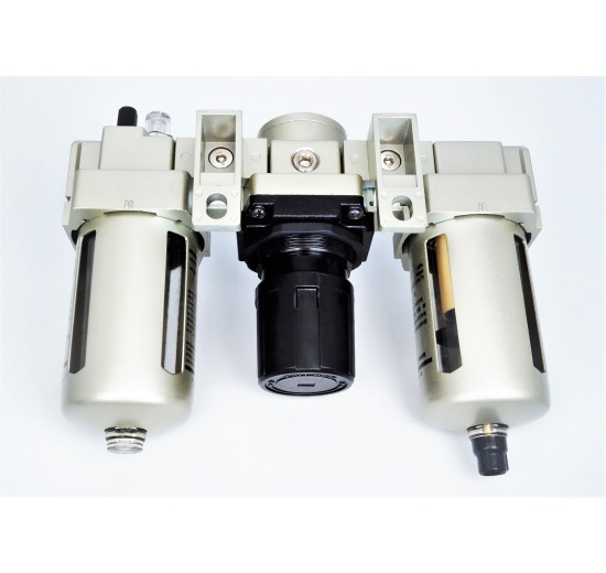 Combined units for compressed air treatment (filter + regulator + lubricator) | G 3/8"