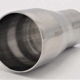 Concentric reducer, welded S-S, long | DN 65/50, stainless steel fittings