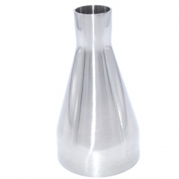Concentric reducer, welded S-S, long, stainless steel