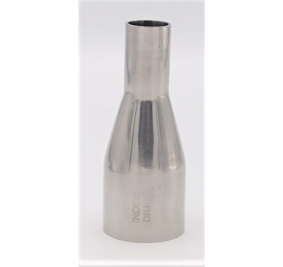 Concentric reducer, welding, long DN 40/20 stainless steel