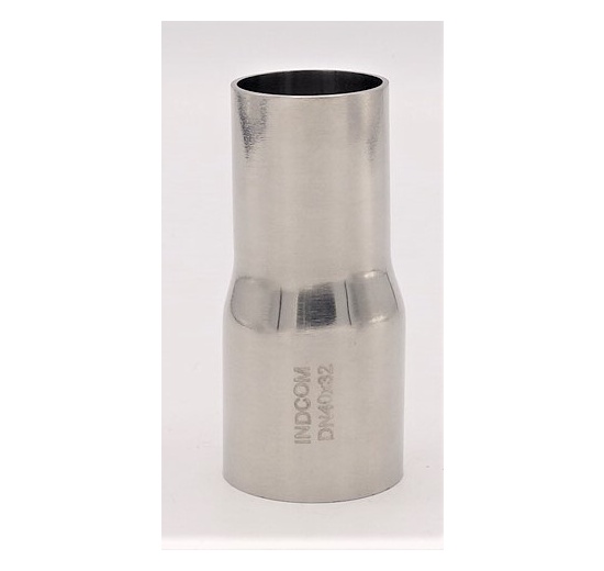 Concentric reducer, welding, long DN 40/32, stainless steel fittings