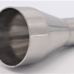 Concentric reducer, welding, long DN 65/40, stainless steel components