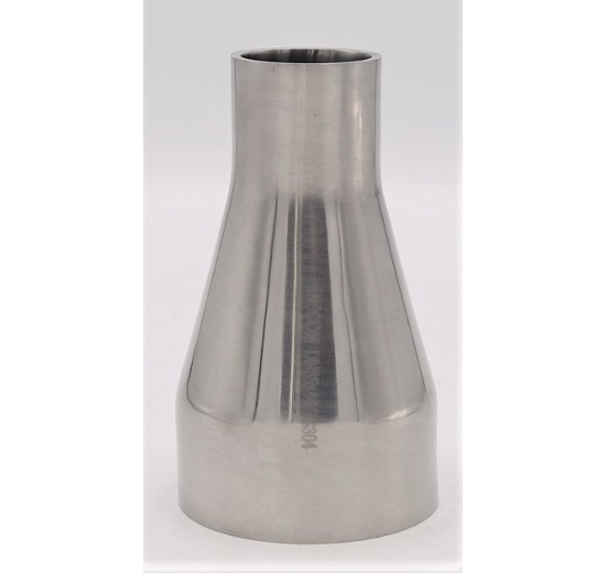 Concentric reducer, welding, long DN 65/40, stainless steel fittings