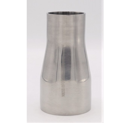 Concentric reducer, welding S-S, long DN 65/50, stainless steel