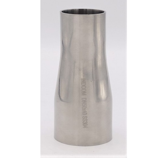 Concentric reduction, welding, long DN 50/40 stainless steel fittings