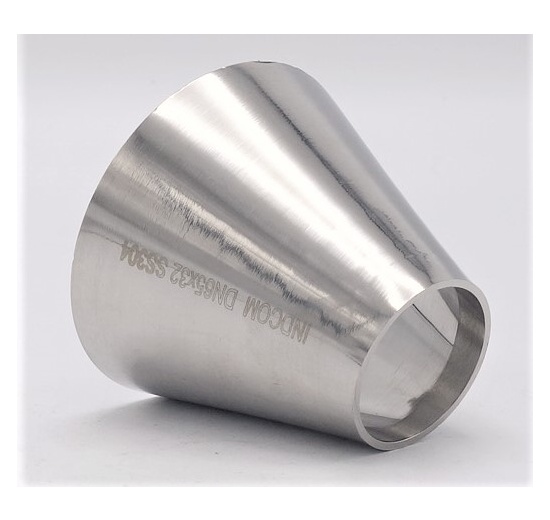 Concentric reduction, welding, short DN65/32 stainless steel