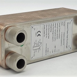 Copper brazed plate heat exchanger