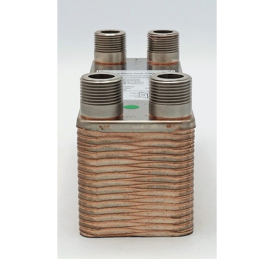 Copper brazed plate heat exchanger