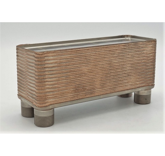 Copper brazed plate heat exchanger