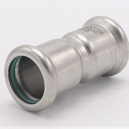 Coupling Press Fittings, Stainless Steel, F/F F 18 mm