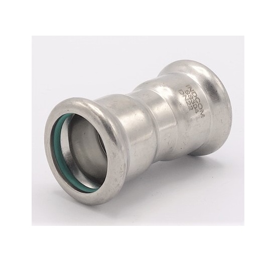 Coupling Press Fittings, Stainless Steel, F/F F 22 mm