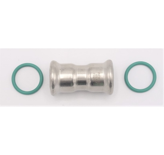 Coupling Press Fittings, Stainless Steel, F/F F 22 mm