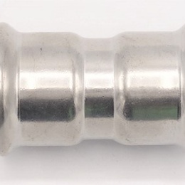 Coupling Press Fittings, Stainless Steel, F/F F 28 mm