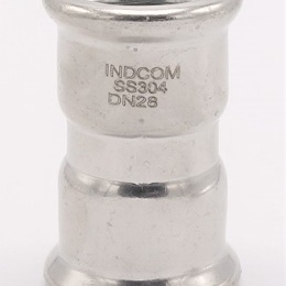 Coupling Press Fittings, Stainless Steel, F/F F 28 mm
